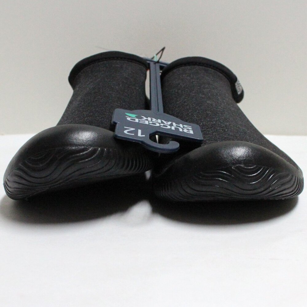 NWT Rugged Shark Aquaflo Technology Men's Size 12 Black Aqua Sock - Picture 6 of 10
